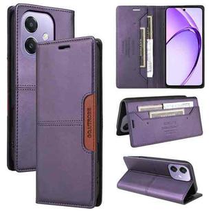 For OPPO A3x 5G / 4G GQUTROBE G01 RFID Anti-theft Leather Phone Case(Purple)