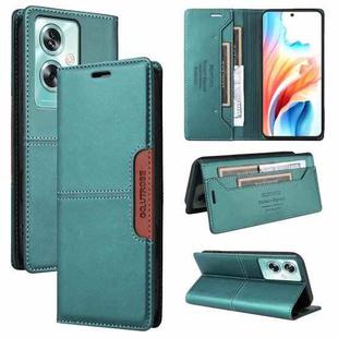 For OPPO A79 5G GQUTROBE G01 RFID Anti-theft Leather Phone Case(Green)