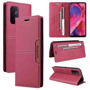 For OPPO A93 5G / A54 5G GQUTROBE G01 RFID Anti-theft Leather Phone Case(Red)