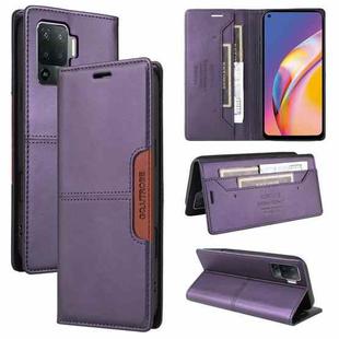 For OPPO A94 / Reno6 Z GQUTROBE G01 RFID Anti-theft Leather Phone Case(Purple)