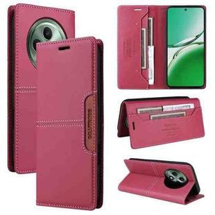For OPPO Reno12 F 5G GQUTROBE G01 RFID Anti-theft Leather Phone Case(Red)