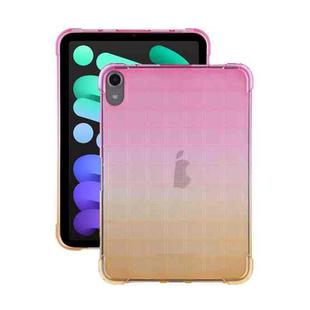 For iPad mini 6 / mini 2024 Square Gradient TPU Tablet Case(Pink Gradient Yellow)