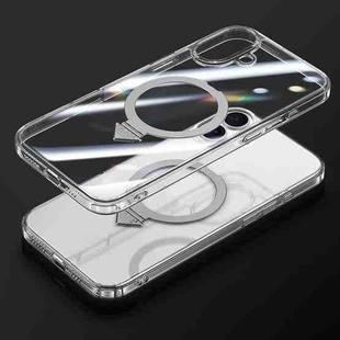 For iPhone 16 Plus SULADA Transparent MagSafe Magnetic Holder Phone Case