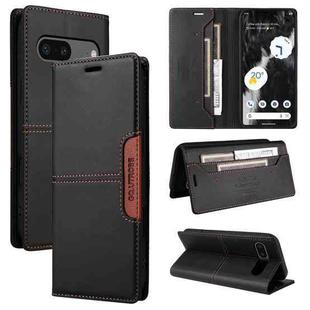 For Google Pixel 7 GQUTROBE G01 RFID Anti-theft Leather Phone Case(Black)