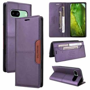 For Google Pixel 8a GQUTROBE G01 RFID Anti-theft Leather Phone Case(Purple)