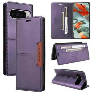 For Google Pixel 9 Pro XL GQUTROBE G01 RFID Anti-theft Leather Phone Case(Purple)