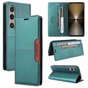 For Sony Xperia 1 VI GQUTROBE G01 RFID Anti-theft Leather Phone Case(Green)