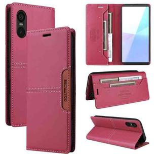 For Sony Xperia 5 VI GQUTROBE G01 RFID Anti-theft Leather Phone Case(Red)