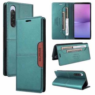 For Sony Xperia 10 V GQUTROBE G01 RFID Anti-theft Leather Phone Case(Green)