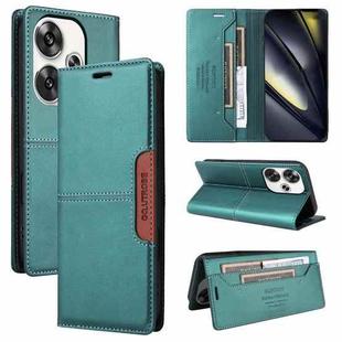 For Xiaomi Poco F6 GQUTROBE G01 RFID Anti-theft Leather Phone Case(Green)