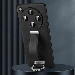 For OPPO Find X8 Pro SULADA PC + Leather Texture Skin Feel Shockproof Phone Case(Black)