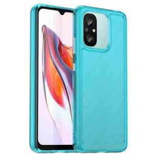 For Xiaomi Poco C55 Candy Series TPU Phone Case(Transparent Blue)