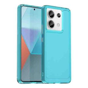 For Xiaomi Poco X6 5G Candy Series TPU Phone Case(Transparent Blue)