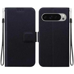 For Google Pixel 9 / Pixel 9 Pro Ultra-thin Voltage Magnetic Buckle Leather Phone Case(Black)