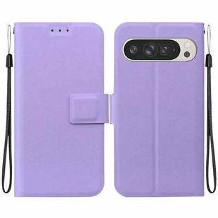 For Google Pixel 9 Pro XL Ultra-thin Voltage Magnetic Buckle Leather Phone Case(Purple)