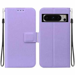 For Google Pixel 8 Pro Ultra-thin Voltage Magnetic Buckle Leather Phone Case(Purple)