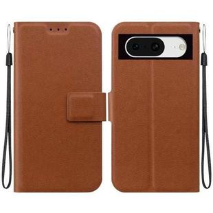 For Google Pixel 8 Ultra-thin Voltage Magnetic Buckle Leather Phone Case(Brown)