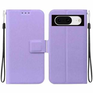 For Google Pixel 8 Ultra-thin Voltage Magnetic Buckle Leather Phone Case(Purple)