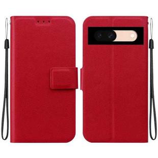 For Google Pixel 8a Ultra-thin Voltage Magnetic Buckle Leather Phone Case(Red)