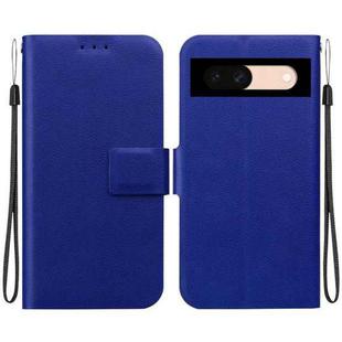 For Google Pixel 8a Ultra-thin Voltage Magnetic Buckle Leather Phone Case(Blue)