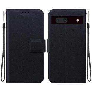 For Google Pixel 7a Ultra-thin Voltage Magnetic Buckle Leather Phone Case(Black)