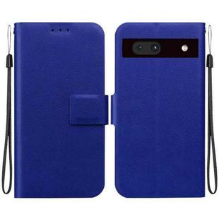 For Google Pixel 7a Ultra-thin Voltage Magnetic Buckle Leather Phone Case(Blue)