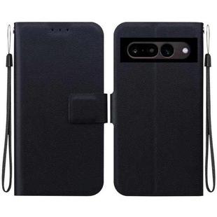 For Google Pixel 7 Ultra-thin Voltage Magnetic Buckle Leather Phone Case(Black)