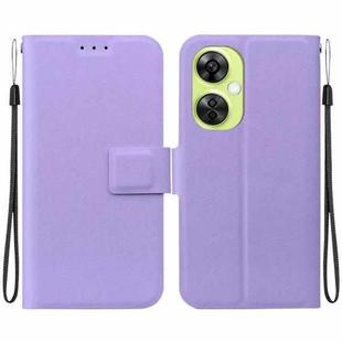 For OnePlus Nord CE 3 Lite / Nord N30 Ultra-thin Voltage Magnetic Buckle Leather Phone Case(Purple)