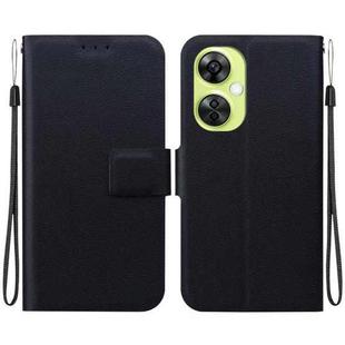 For OnePlus Nord CE 3 Lite / Nord N30 Ultra-thin Voltage Magnetic Buckle Leather Phone Case(Black)