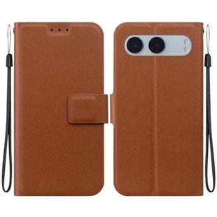 For OnePlus Nord 4 Ultra-thin Voltage Magnetic Buckle Leather Phone Case(Brown)