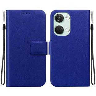 For OnePlus Nord 3 / Ace 2V Ultra-thin Voltage Magnetic Buckle Leather Phone Case(Blue)