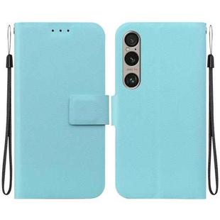 For Sony Xperia 1 VI Ultra-thin Voltage Magnetic Buckle Leather Phone Case(Green)