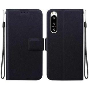 For Sony Xperia 5 VI Ultra-thin Voltage Magnetic Buckle Leather Phone Case(Black)