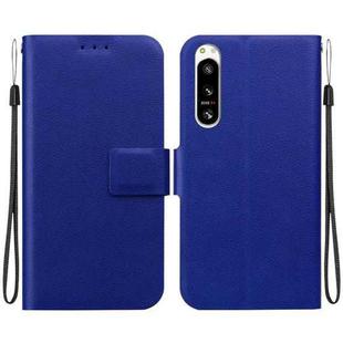 For Sony Xperia 5 VI Ultra-thin Voltage Magnetic Buckle Leather Phone Case(Blue)