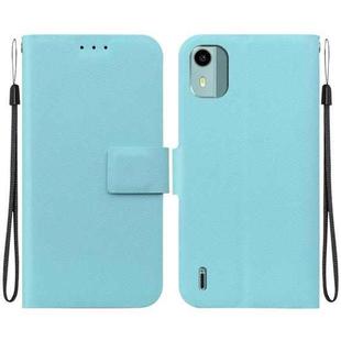 For Nokia C12 Ultra-thin Voltage Magnetic Buckle Leather Phone Case(Green)