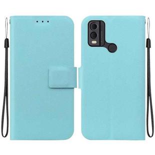 For Nokia C22 Ultra-thin Voltage Magnetic Buckle Leather Phone Case(Green)