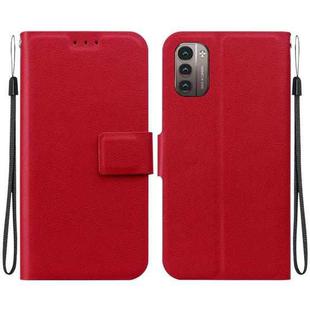 For Nokia G21 / Nokia G11 Ultra-thin Voltage Magnetic Buckle Leather Phone Case(Red)