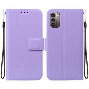 For Nokia G21 / Nokia G11 Ultra-thin Voltage Magnetic Buckle Leather Phone Case(Purple)