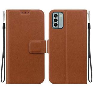 For Nokia G22 Ultra-thin Voltage Magnetic Buckle Leather Phone Case(Brown)