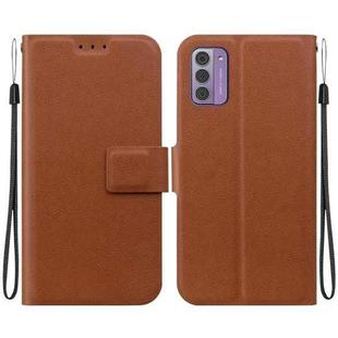 For Nokia G42 Ultra-thin Voltage Magnetic Buckle Leather Phone Case(Brown)