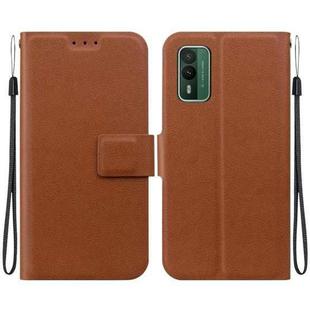 For Nokia XR21 Ultra-thin Voltage Magnetic Buckle Leather Phone Case(Brown)