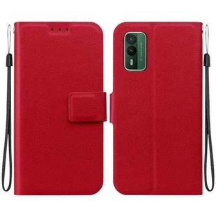 For Nokia XR21 Ultra-thin Voltage Magnetic Buckle Leather Phone Case(Red)