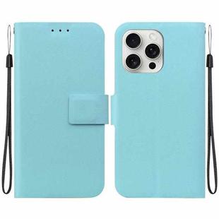 For iPhone 16 Pro Max Ultra-thin Voltage Magnetic Buckle Leather Phone Case(Green)