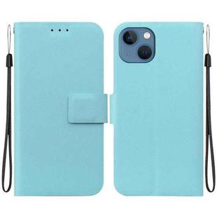 For iPhone 15 Ultra-thin Voltage Magnetic Buckle Leather Phone Case(Green)