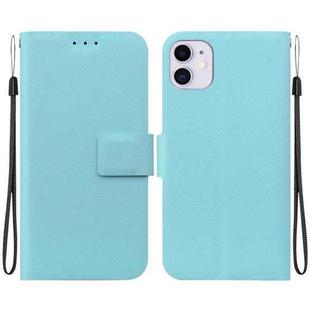 For iPhone 11 Ultra-thin Voltage Magnetic Buckle Leather Phone Case(Green)