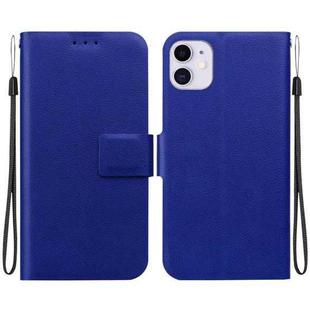 For iPhone 11 Ultra-thin Voltage Magnetic Buckle Leather Phone Case(Blue)