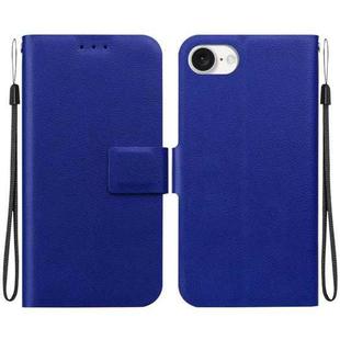 For iPhone SE 2024 Ultra-thin Voltage Magnetic Buckle Leather Phone Case(Blue)