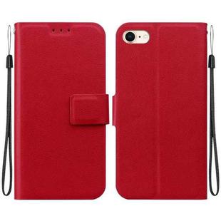For iPhone 7 / 8 / SE 2022 Ultra-thin Voltage Magnetic Buckle Leather Phone Case(Red)