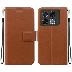 For Infinix GT 20 Pro Ultra-thin Voltage Magnetic Buckle Leather Phone Case(Brown)