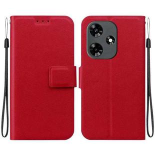 For Infinix Hot 30 4G Ultra-thin Voltage Magnetic Buckle Leather Phone Case(Red)